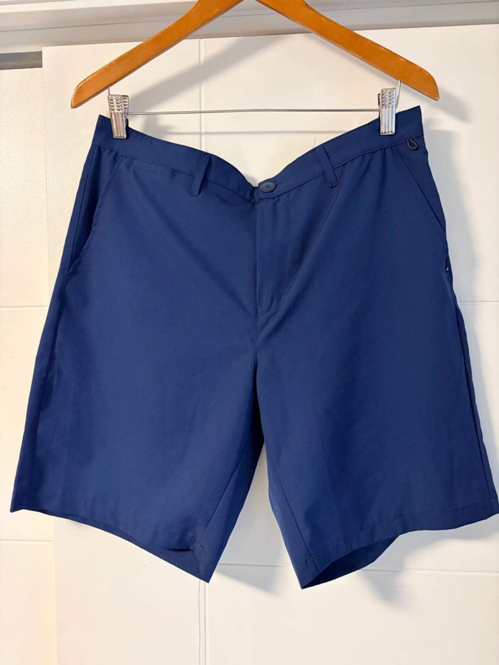 Quiksilver Men's Navy Blue amphibian Flat Front Shorts